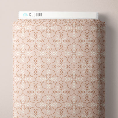 Frosted Lattice - Terracotta - Lisee Ree Designs - Midwinter Memories - Cloud 9 Fabrics - Organic Cotton Poplin