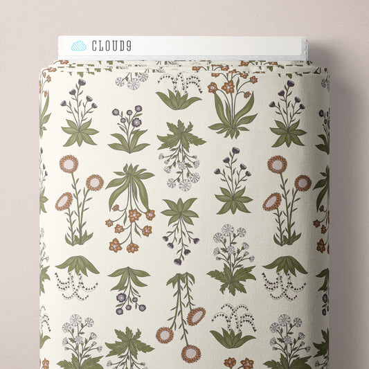 Hushed Rows - Lisee Ree Designs - Midwinter Memories - Cloud 9 Fabrics - Organic Cotton Poplin