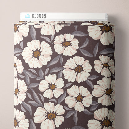 Ground Cover - Plum - Lisee Ree Designs - Midwinter Memories - Cloud 9 Fabrics - Organic Cotton Poplin