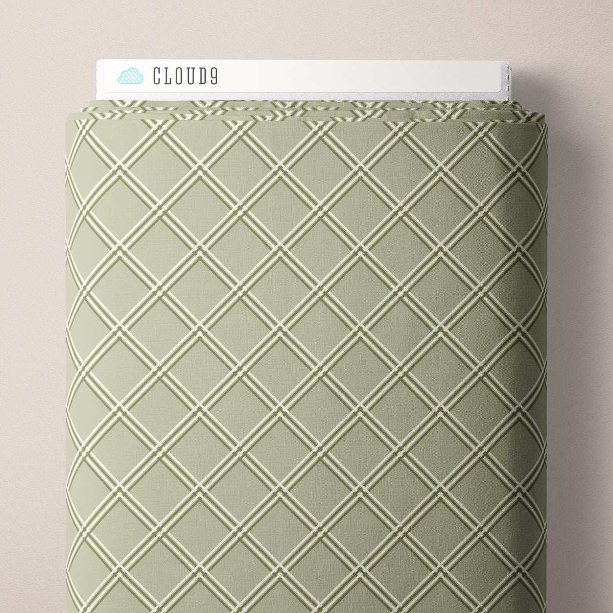 Landed Window - Sage - Lisee Ree Designs - Midwinter Memories - Cloud 9 Fabrics - Organic Cotton Poplin