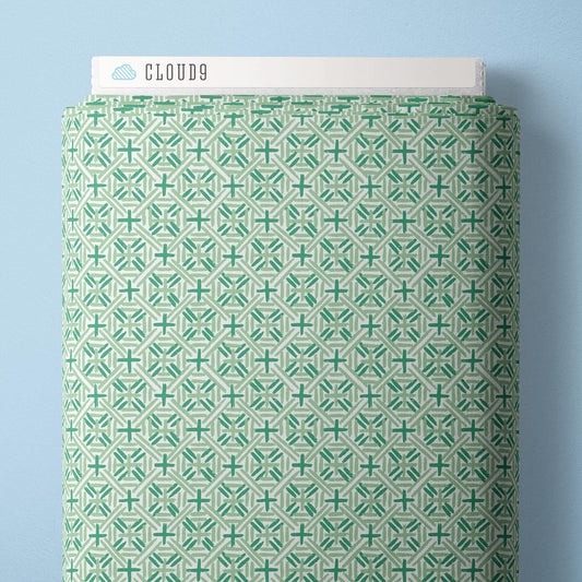 Cafe Weave - Green - Nice Nice - Emily Taylor - Cloud 9 Fabrics - Poplin