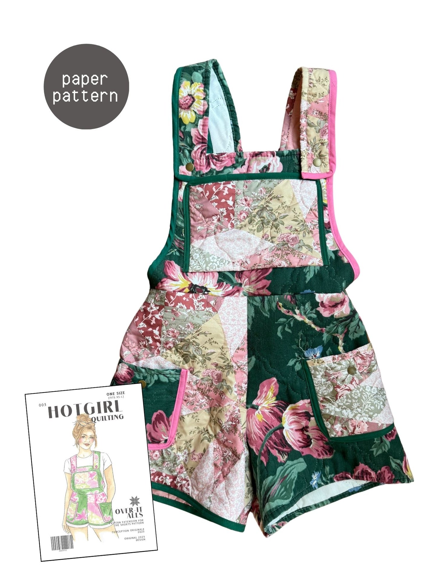 Overalls (Extension) - Paper Pattern - Hot Girl Quilting