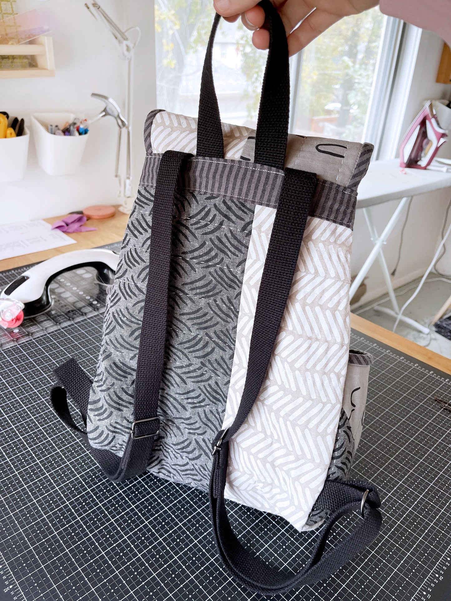 Pembina Backpack Paper Pattern - The Blanket Statement Quilt Co.