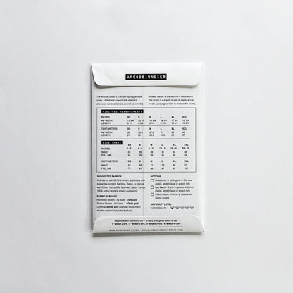 Arccos Undies - Paper Sewing Pattern - Sophie Hines