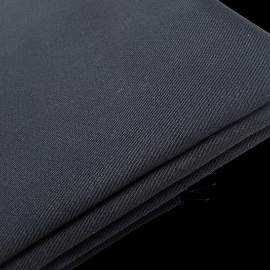 100% Cotton Canvas Twill - Deep Grey - 240 GSM