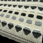 Cotton Woven Mosaic Collection - Natural/Greys/White - 370 GSM