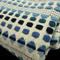Cotton Woven Mosaic Collection - Natural/Blues - 370 GSM