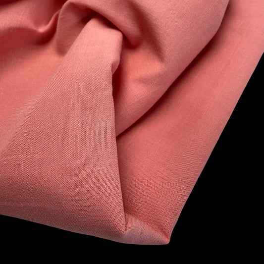 Organic Cotton Voile - 75 gsm - Coral Pink