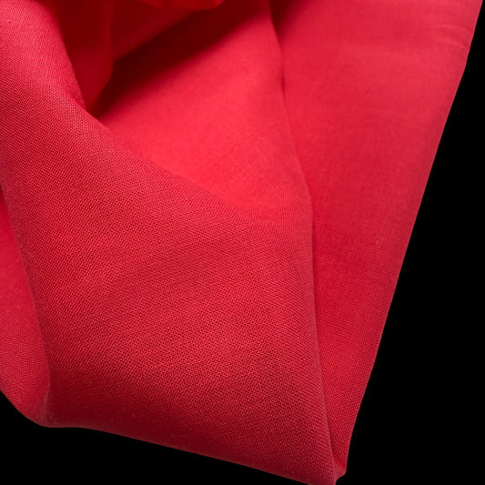 Organic Cotton Voile - 75 gsm - Poppy Red