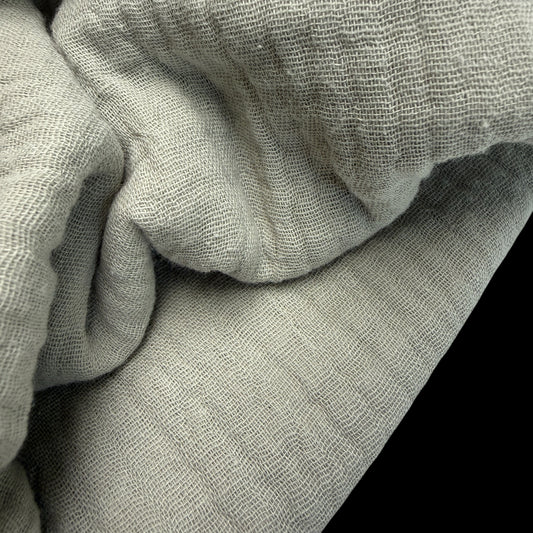 Organic Cotton Double Gauze - 120 GSM - Pebble