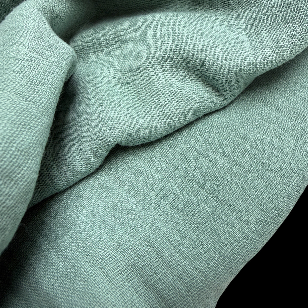 Organic Cotton Double Gauze - 120 GSM - Misty Aqua
