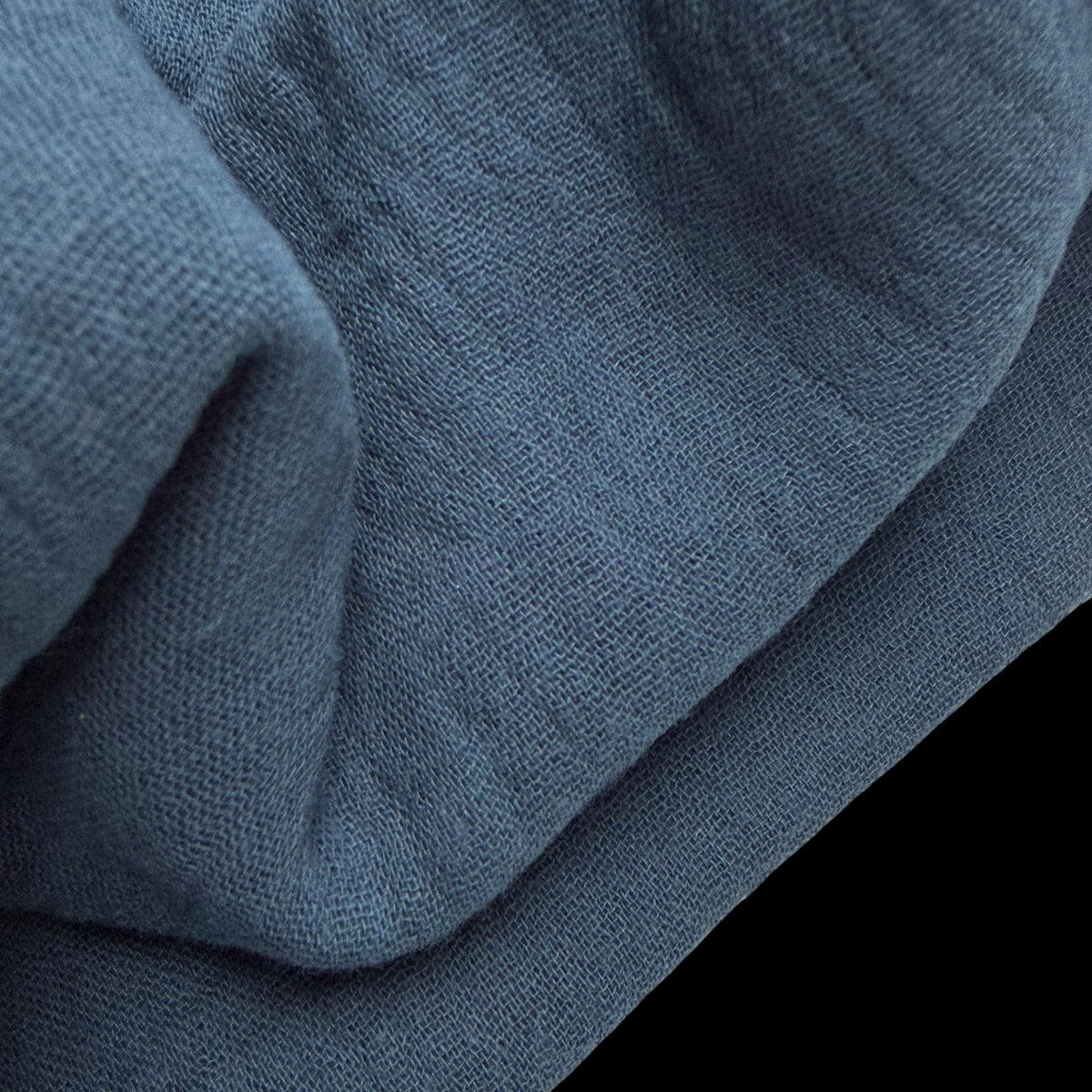 Organic Cotton Double Gauze - 120 GSM - Darker Teal