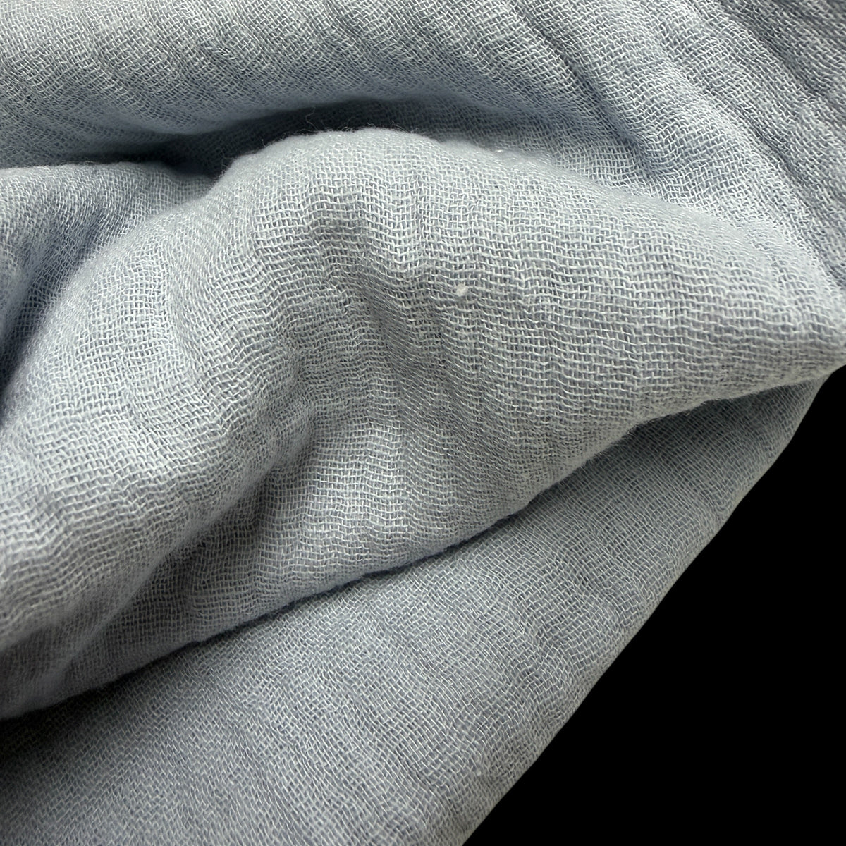 Organic Cotton Double Gauze - 120 GSM - Baby Blues