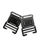 Black Suspender Elastic Clips - 2 Pack