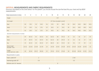 Puff Shirt Paper Pattern - Wardrobe by Me