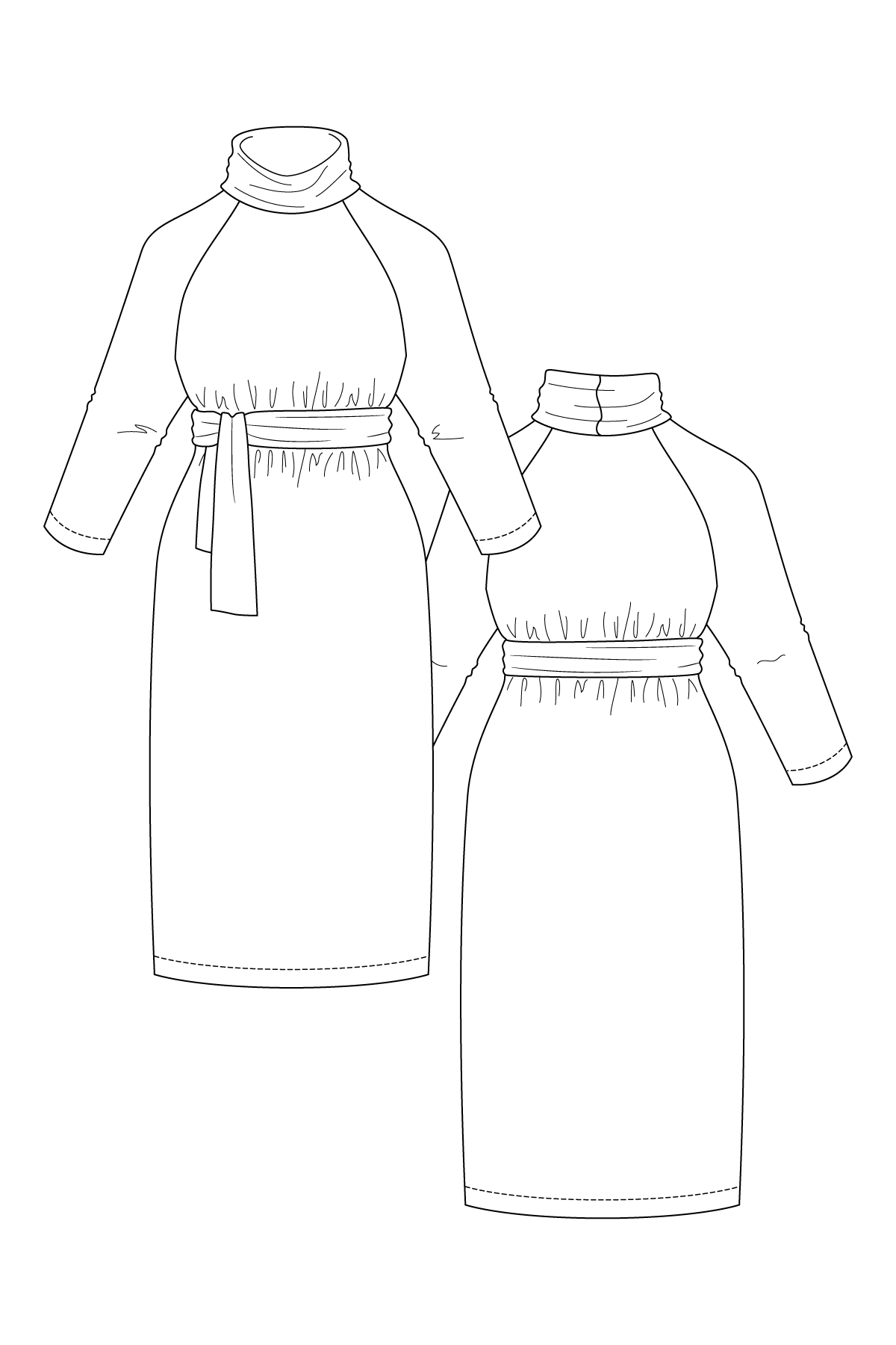 Salla Sweater Dress - PDF Pattern - Named Clothing