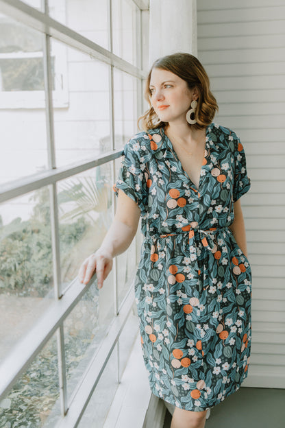 Sydni Shirt Dress - Paper Pattern - Sew to Grow - Simplifi Fabric