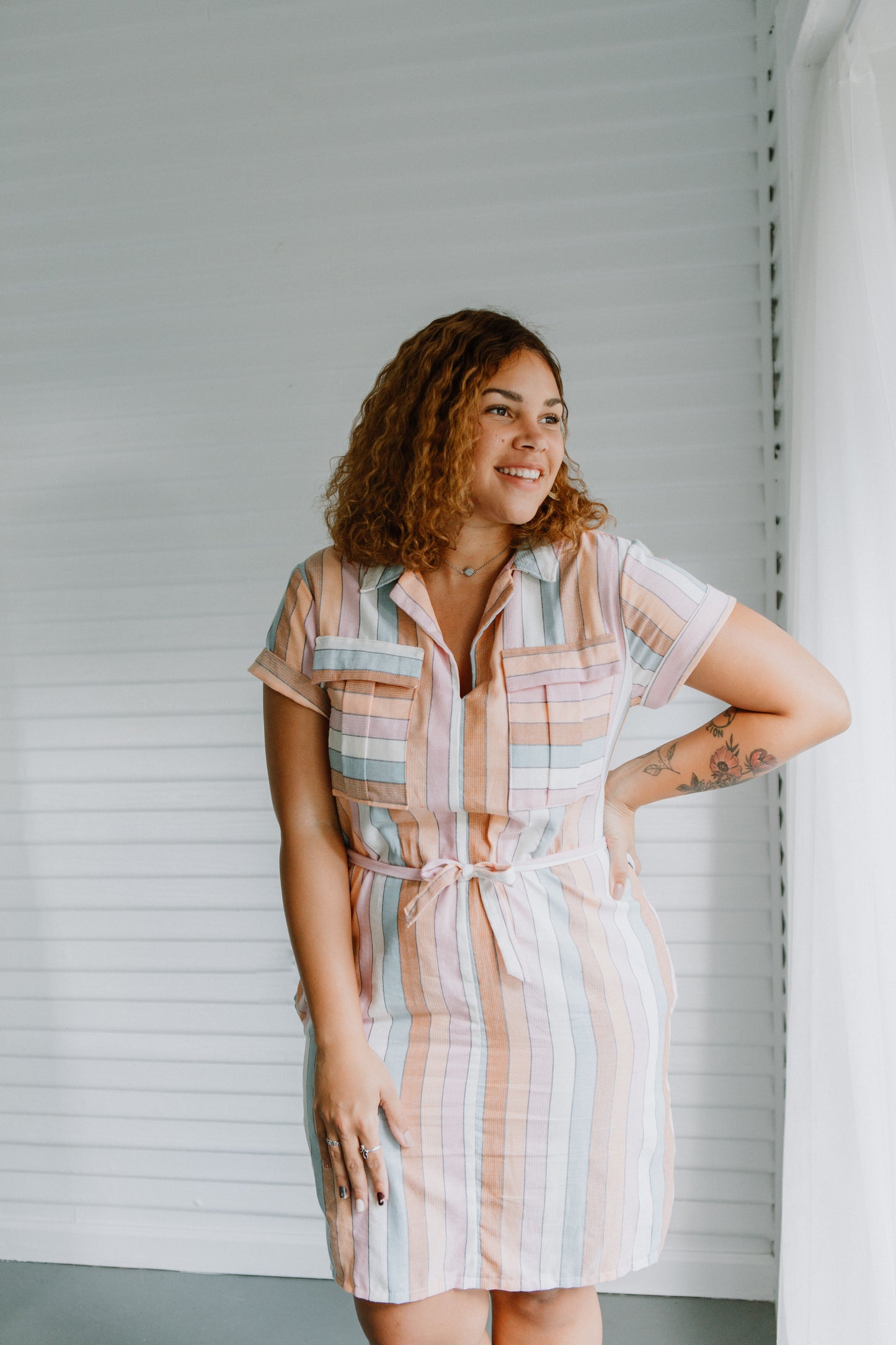 Sydni Shirt Dress - Paper Pattern - Sew to Grow - Simplifi Fabric