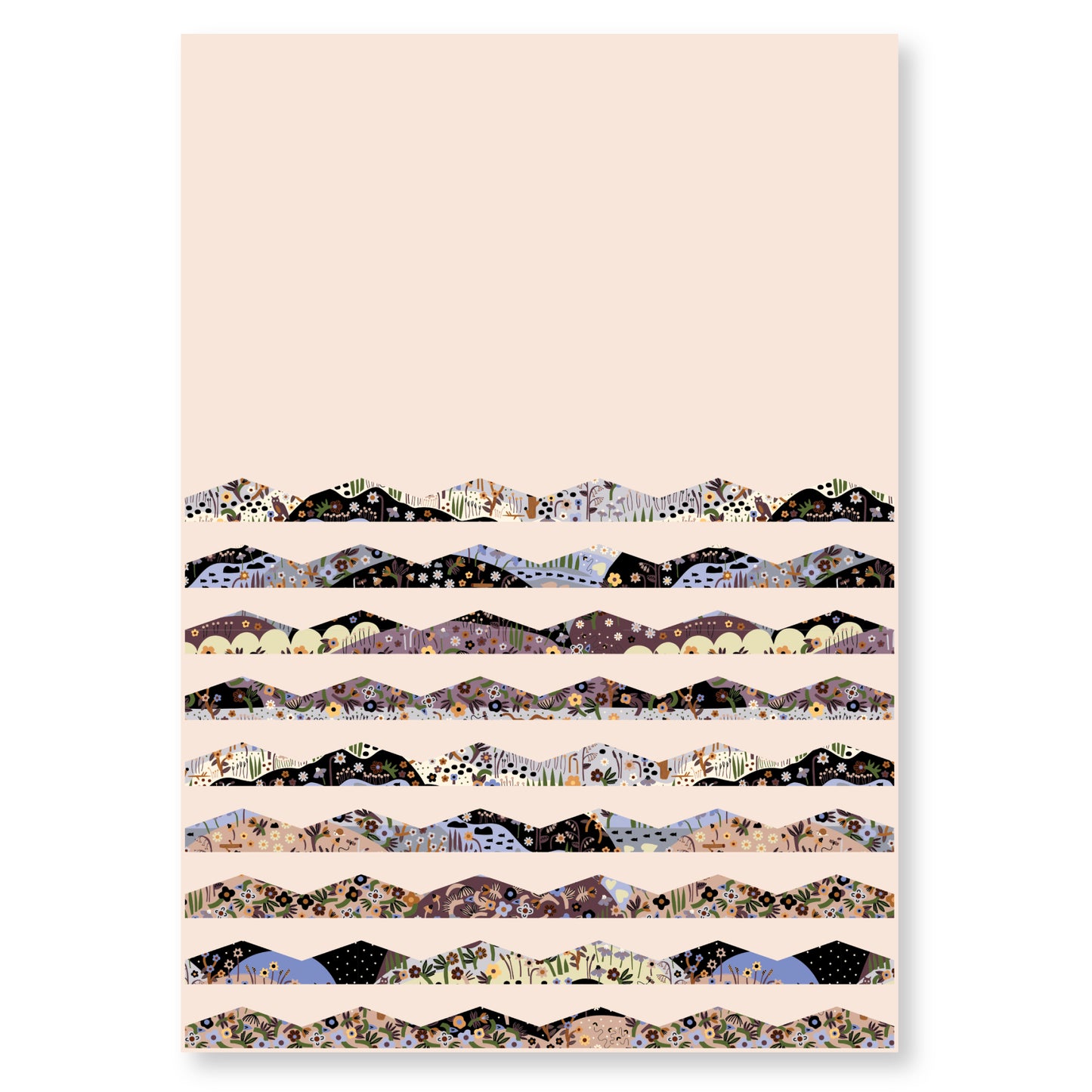 Forest Shadows - Dusty Rose - Firefly Moon - Leah Duncan - Cloud 9 Fabrics - Poplin