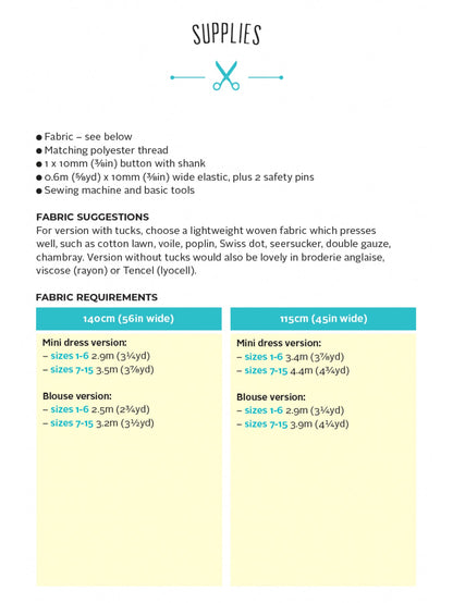 Marnie Blouse + Mini Dress Pattern - Tilly And The Buttons
