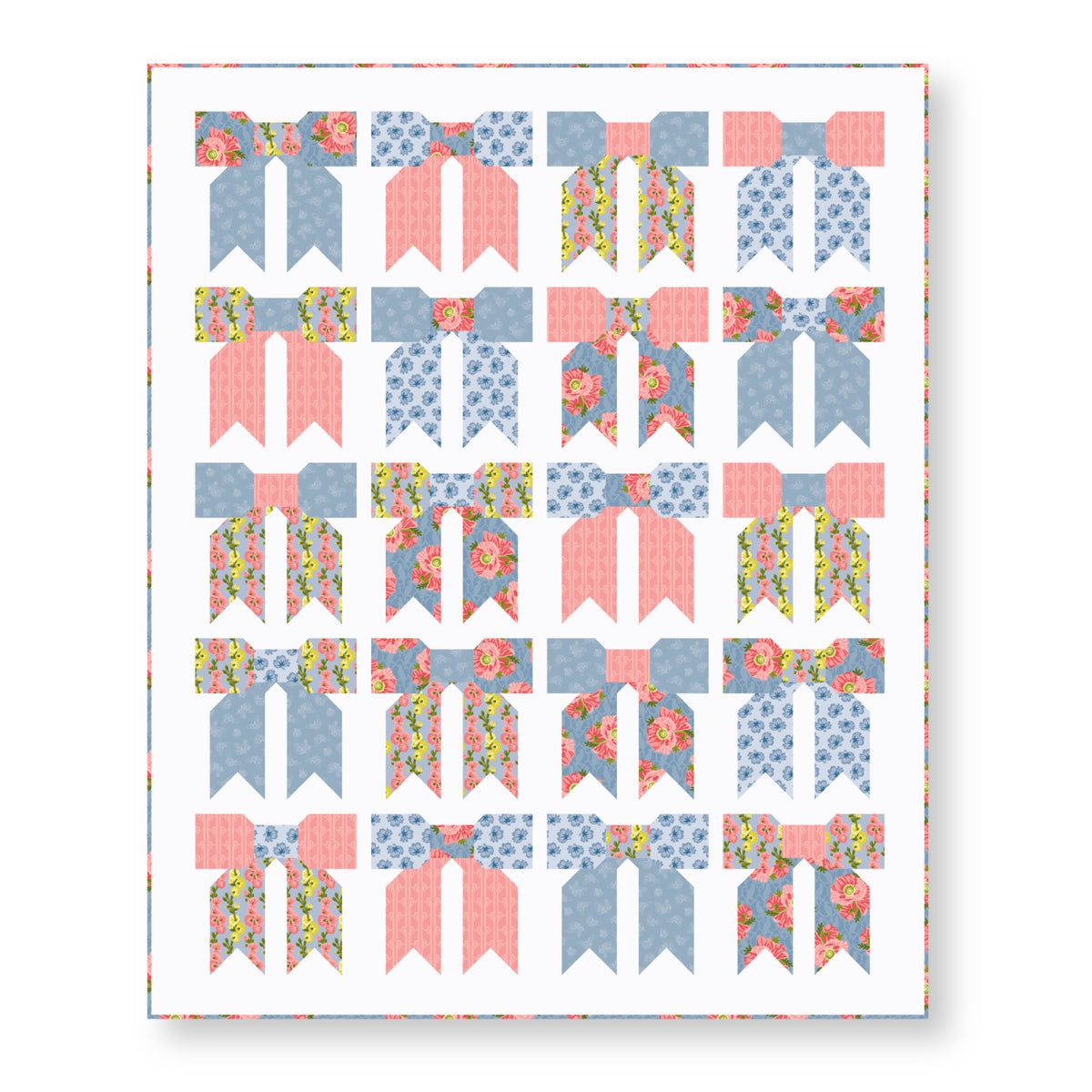 Fêtes Des Fleurs - Turquoise - Paint-By-Number Garden Party - Elle Crée - Cloud 9 Fabrics - Poplin