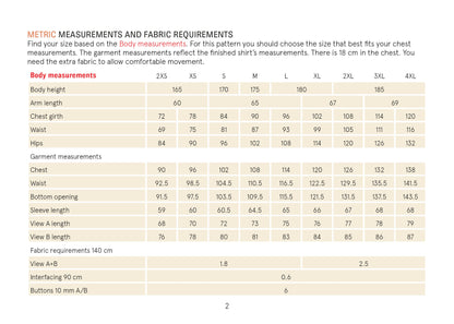 Mens Tunic Paper Pattern - Wardrobe by Me