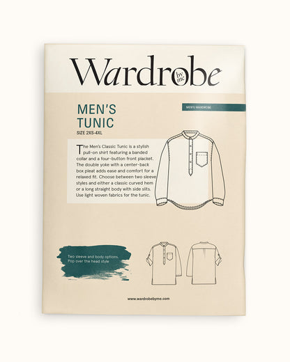 Mens Tunic Paper Pattern - Wardrobe by Me