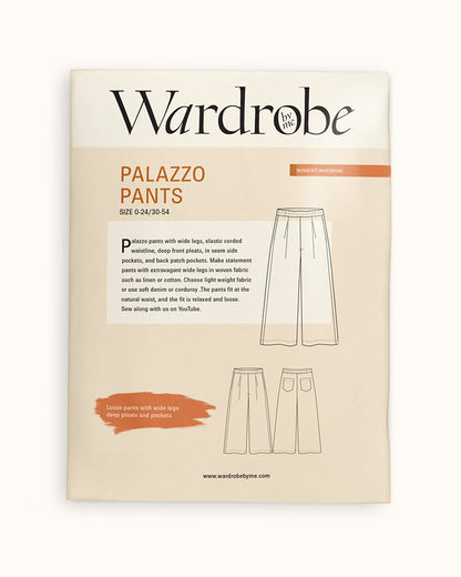 Palazzo Pants Paper Pattern - Wardrobe by Me