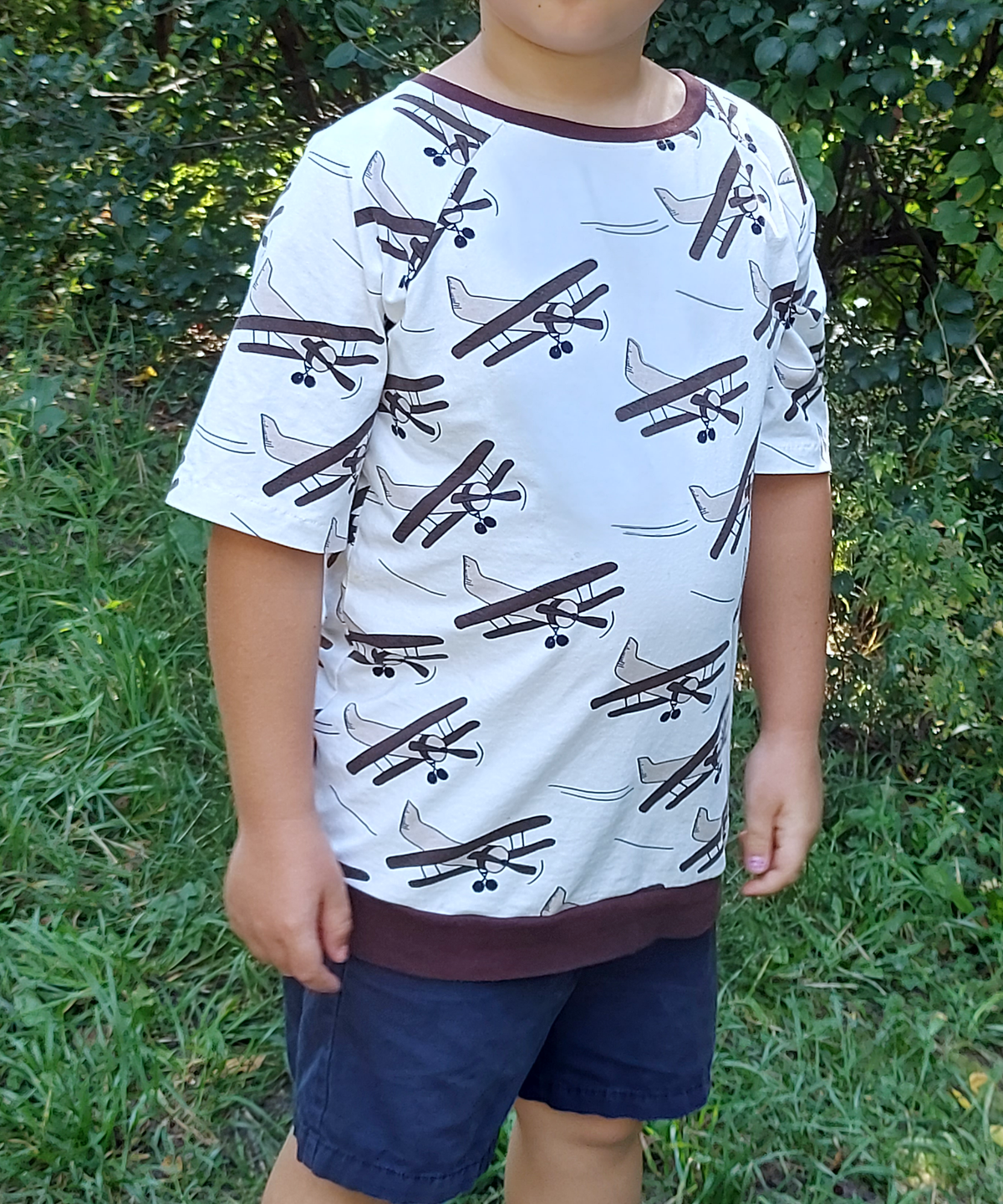 Wildling – No Front, No Back Raglan T-Shirt PDF Sewing Pattern - Stoff Cafe