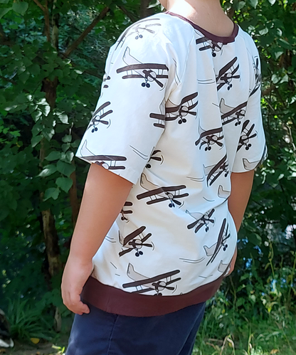 Wildling – No Front, No Back Raglan T-Shirt PDF Sewing Pattern - Stoff Cafe
