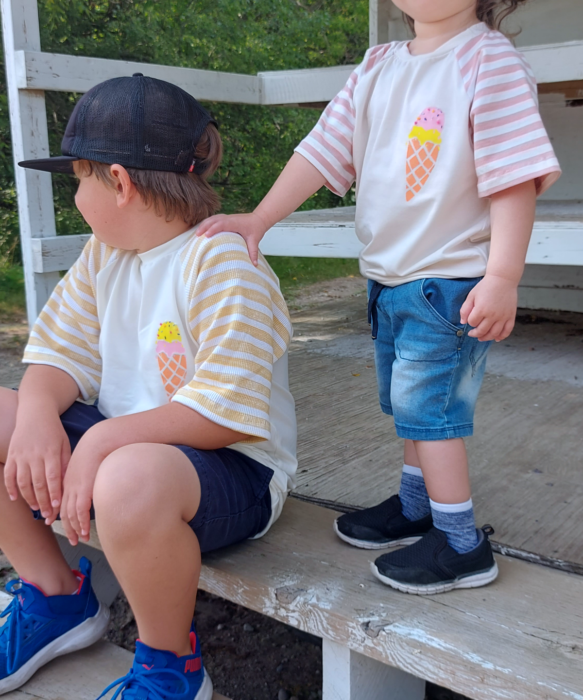 Wildling – No Front, No Back Raglan T-Shirt PDF Sewing Pattern - Stoff Cafe