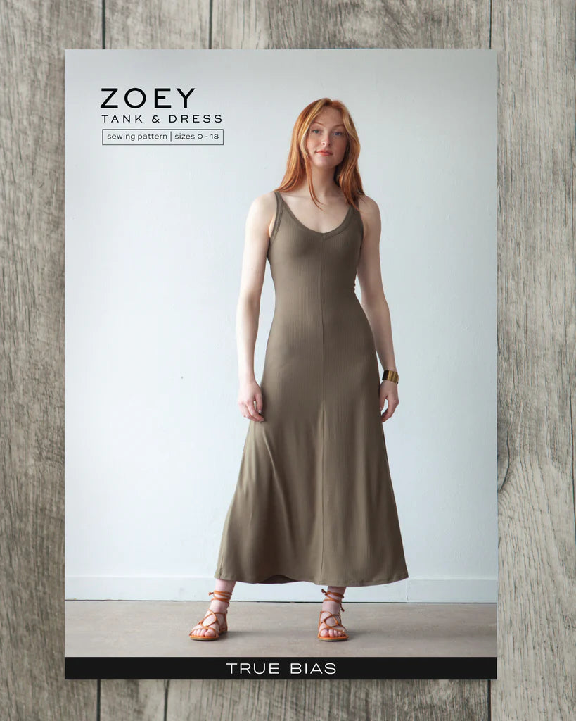 Zoey Tank & Dress Sewing Pattern - True Bias