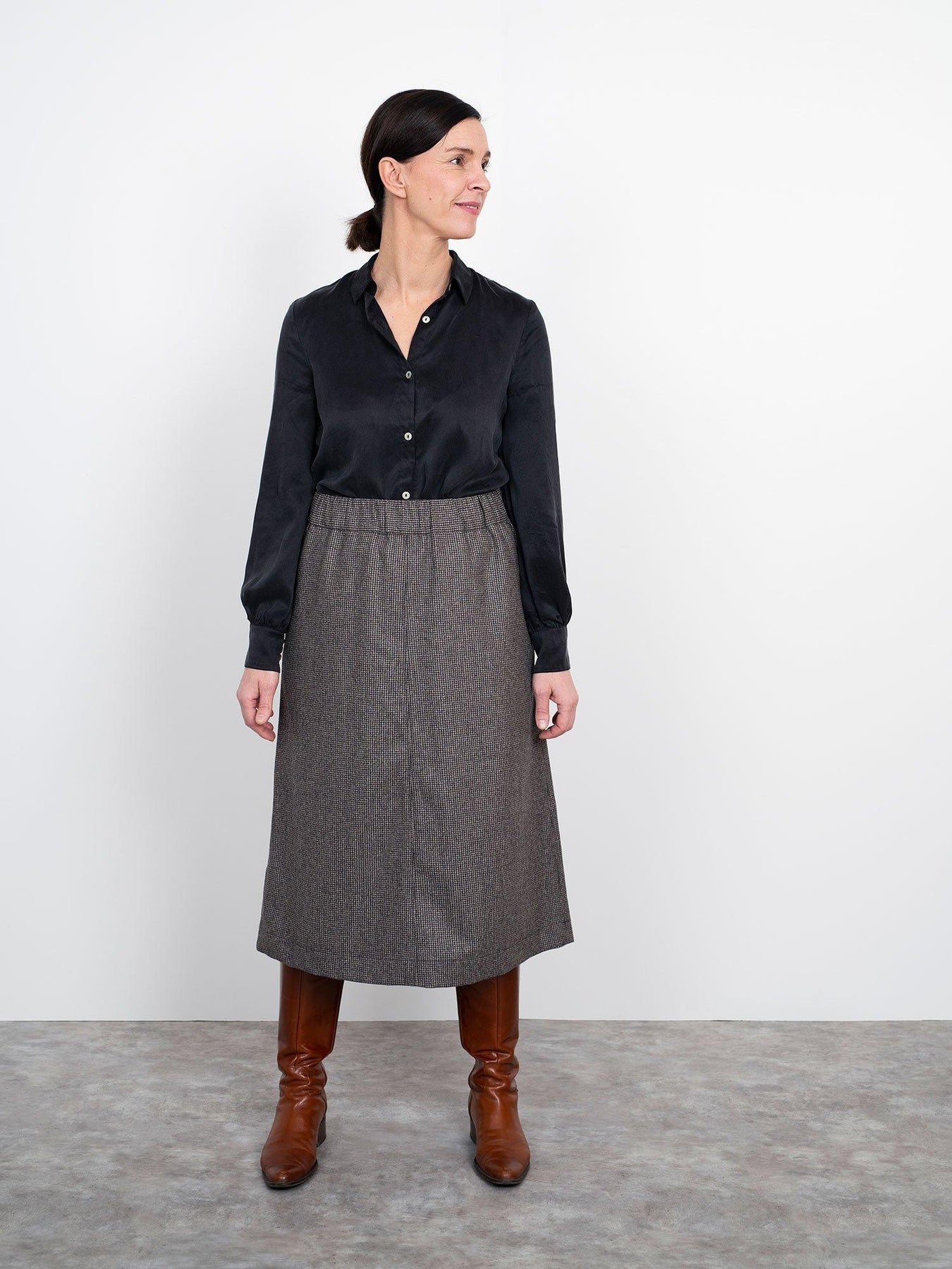 A - Line Midi Skirt Pattern - The Assembly Line - Simplifi Fabric