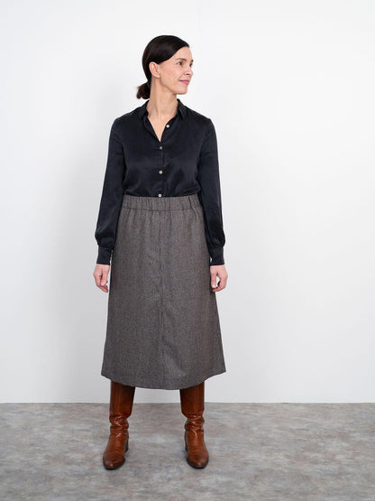 A - Line Midi Skirt Pattern - The Assembly Line - Simplifi Fabric