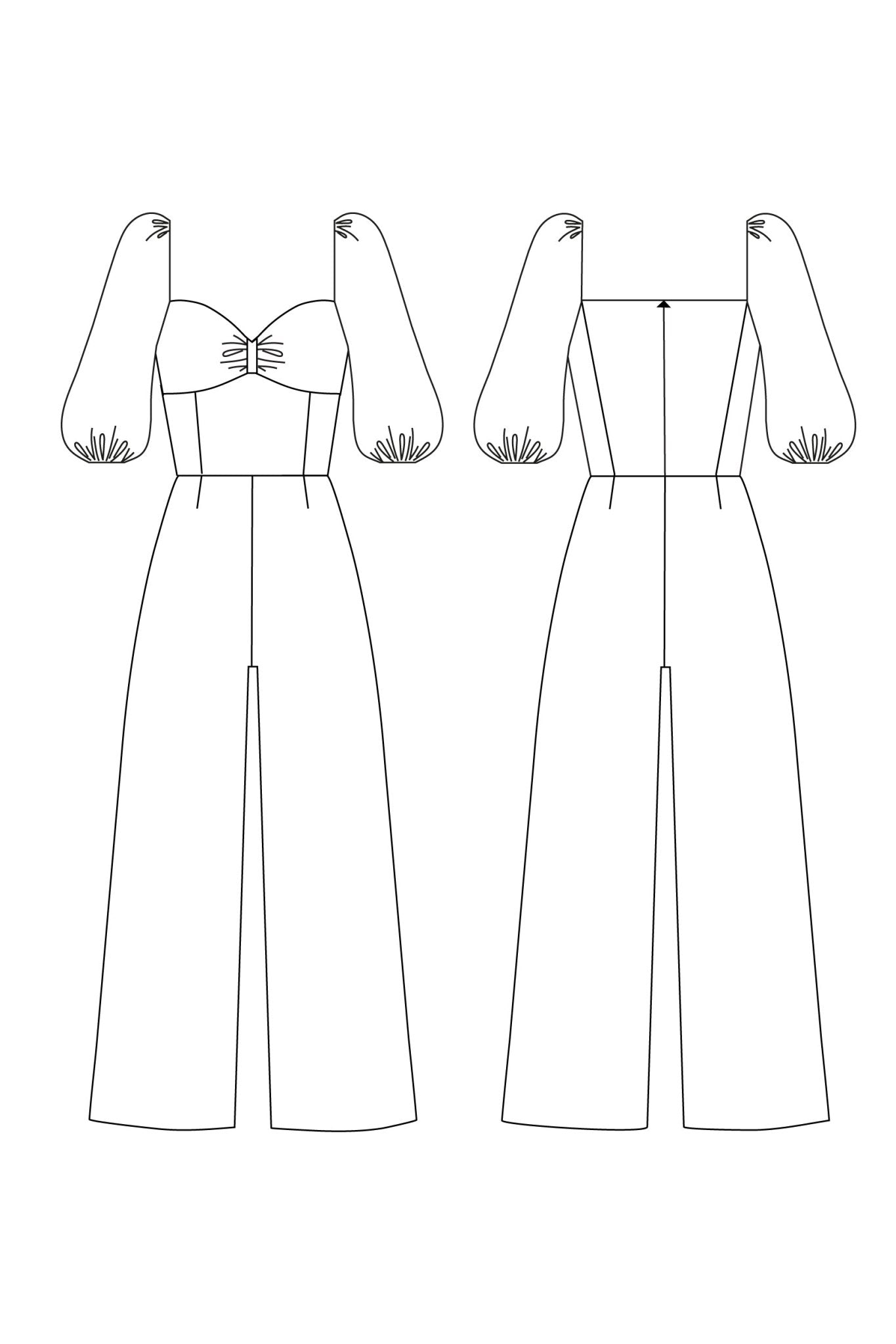 Adele Jumpsuit PDF Pattern - Sew Love Patterns - Simplifi Fabric