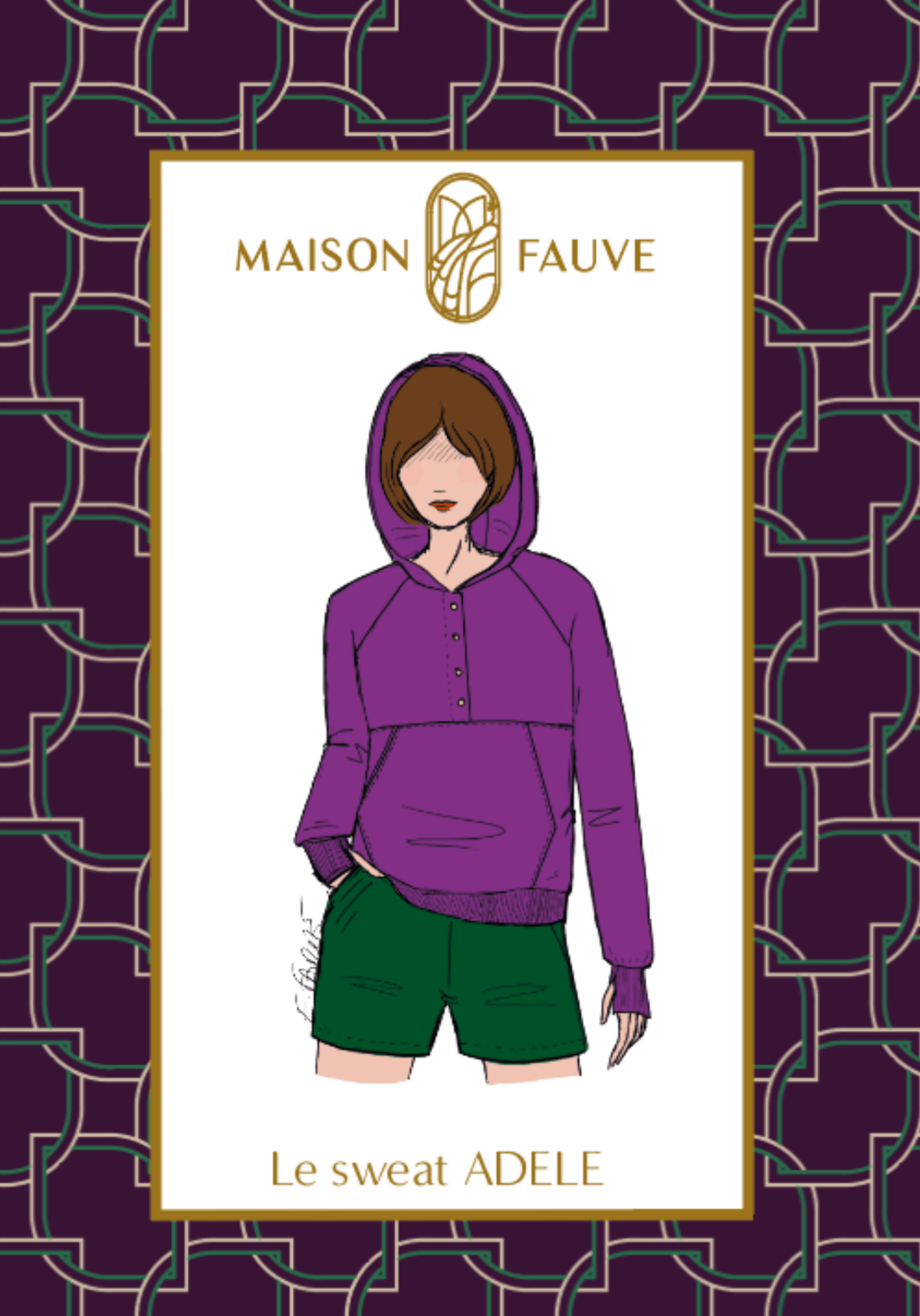 Adele Sweatshirt Paper Sewing Pattern - Maison Fauve - Simplifi Fabric