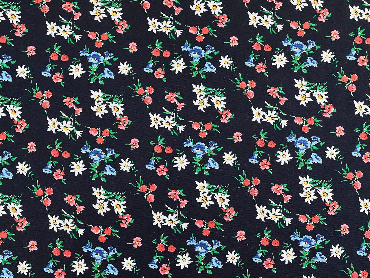 Adeline Floral Denim - Oeko - Tex 100 - Fabric Godmother - Simplifi Fabric