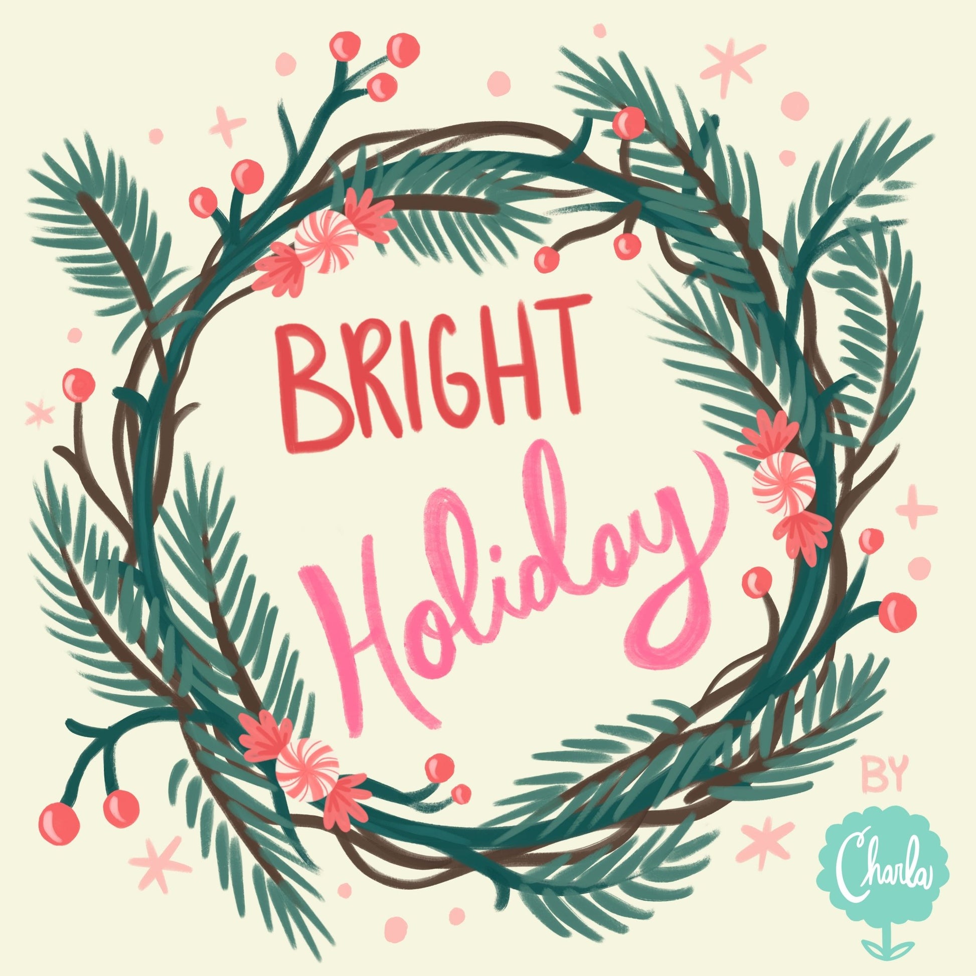 Afternoon Ice Skating - Bright Holiday - Charla Pettingill - Cloud 9 Fabrics - Poplin - Simplifi Fabric