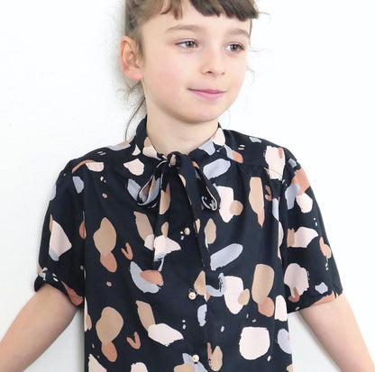 Alex Blouse & Dress Sewing Pattern - Girl 3/12Y - Ikatee - Simplifi Fabric