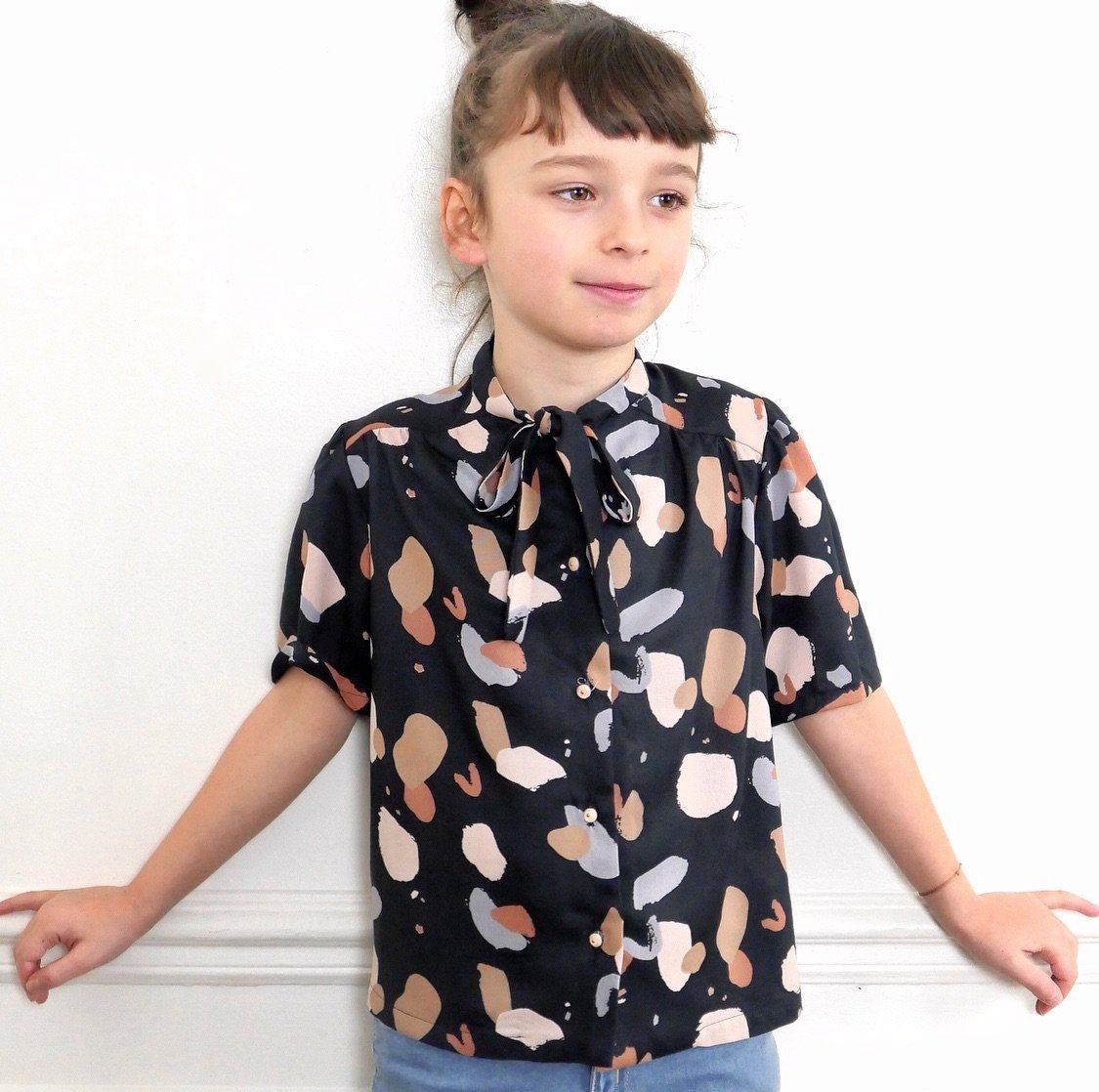 Alex Blouse & Dress Sewing Pattern - Girl 3/12Y - Ikatee - Simplifi Fabric