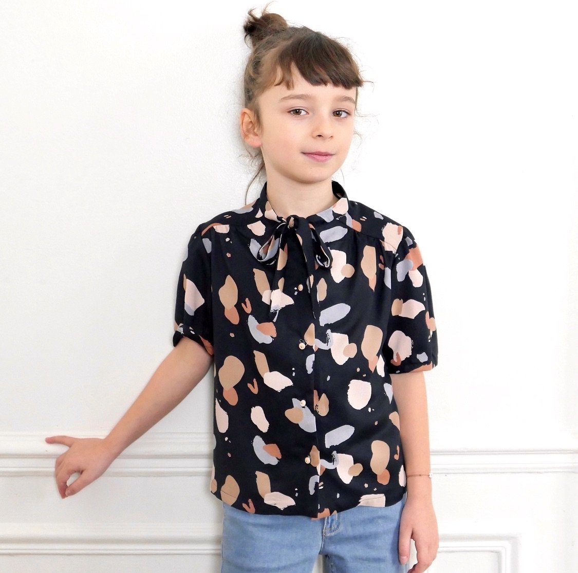 Alex Blouse & Dress Sewing Pattern - Girl 3/12Y - Ikatee - Simplifi Fabric