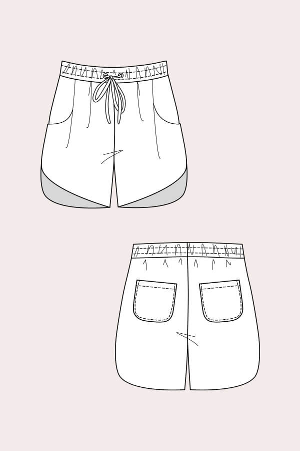 Alexandria Peg Trousers + Shorts - Named Clothing - Sewing Pattern - Simplifi Fabric