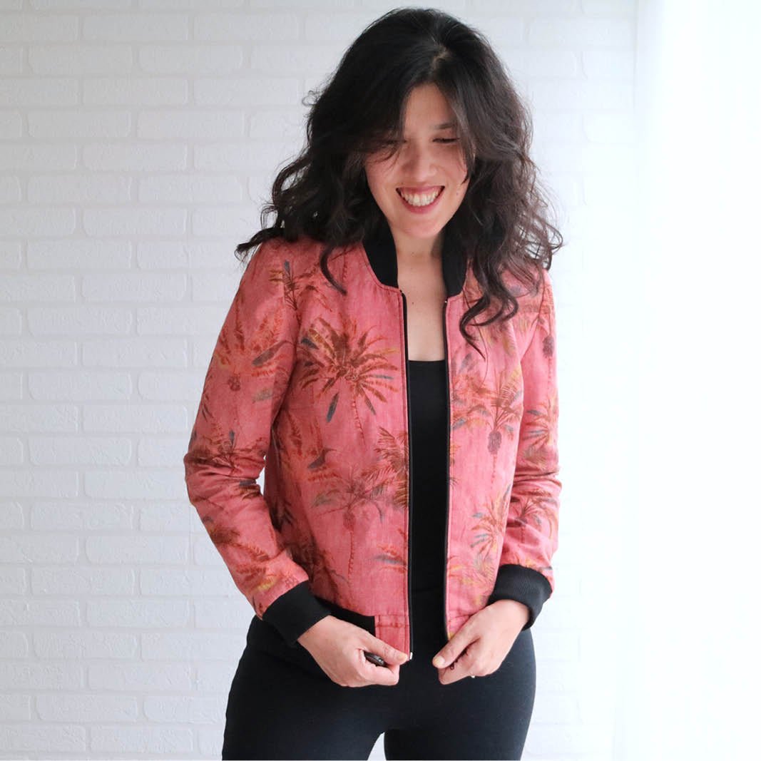 Amelia Bomber Jacket Womens Paper Pattern - Wardrobe by Me - Simplifi Fabric