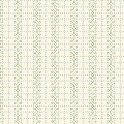 Antique Embroidery - Blue - Summer Garden - House Of Haricot - Cloud 9 Fabrics - Poplin - Simplifi Fabric