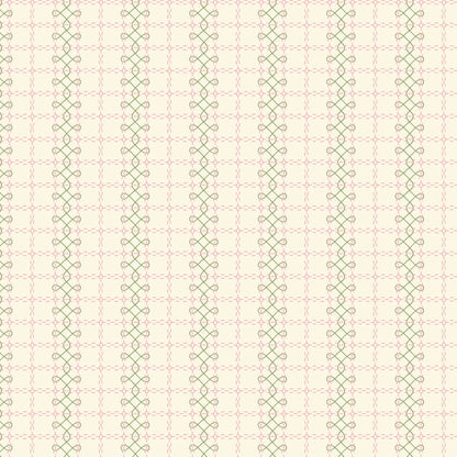 Antique Embroidery - Pink - Summer Garden - House Of Haricot - Cloud 9 Fabrics - Poplin - Simplifi Fabric