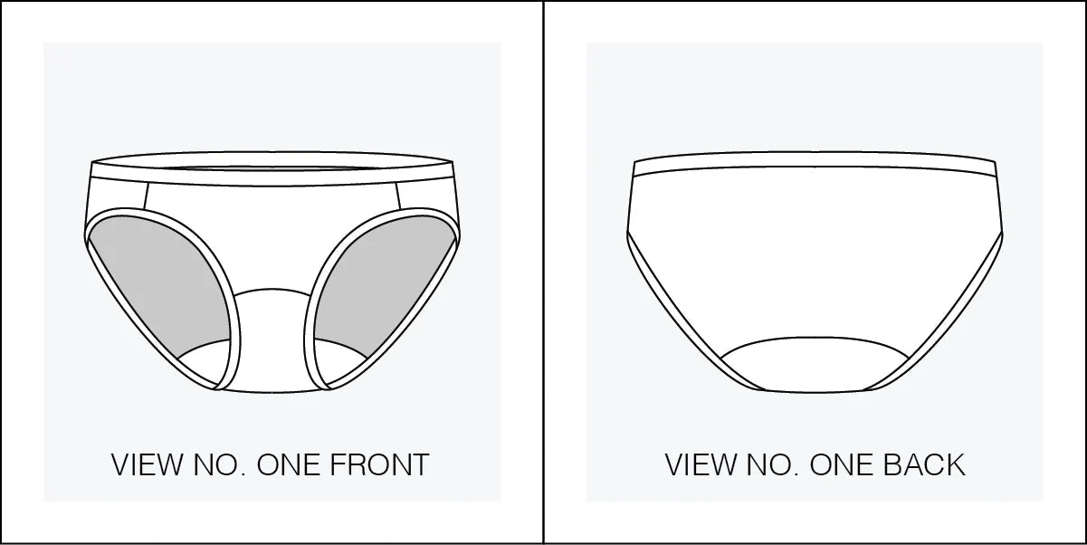 Arccos Undies - Paper Sewing Pattern - Sophie Hines - Simplifi Fabric