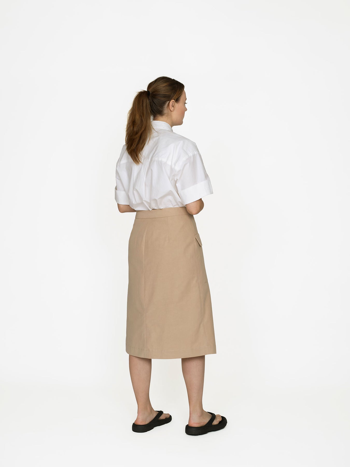 Asymmetrical Midi Skirt Pattern - The Assembly Line - Simplifi Fabric