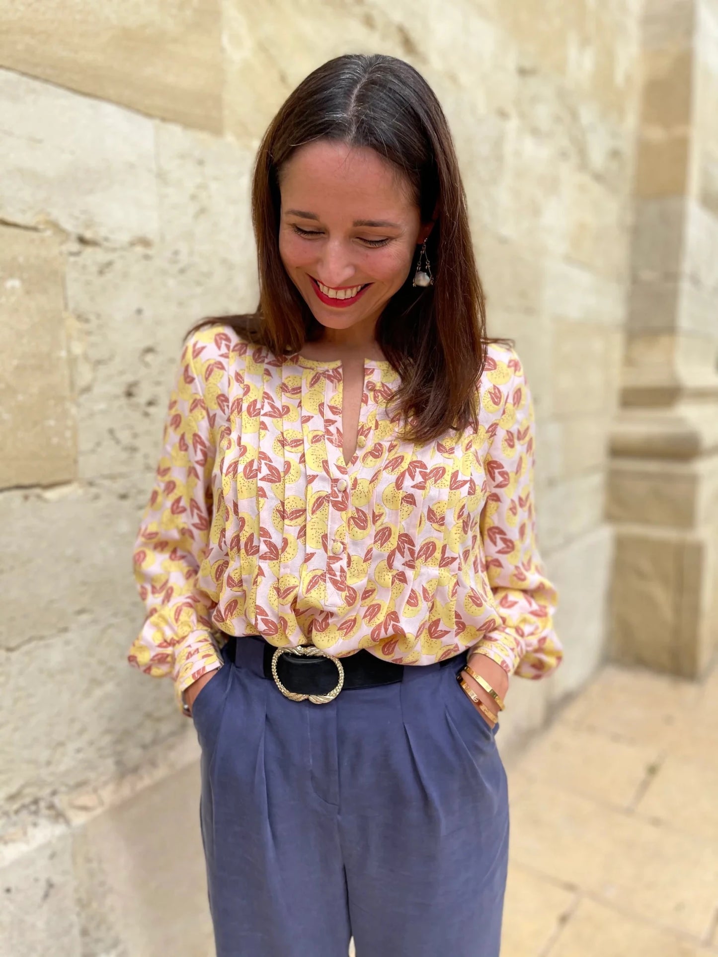 Atlas Shirt Dress Blouse Paper Sewing Pattern - Maison Fauve - Simplifi Fabric