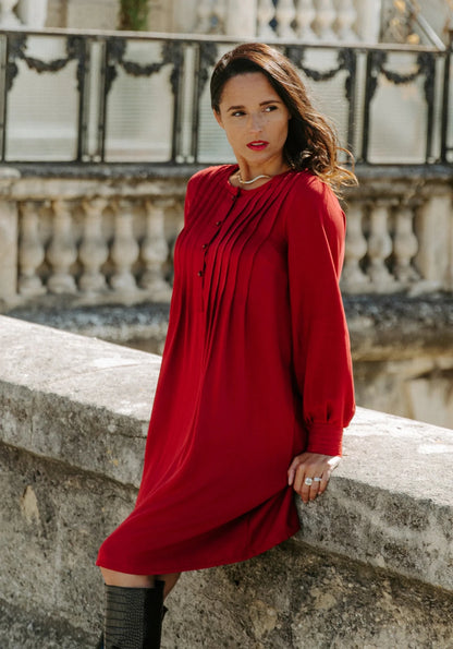 Atlas Shirt Dress Blouse Paper Sewing Pattern - Maison Fauve - Simplifi Fabric