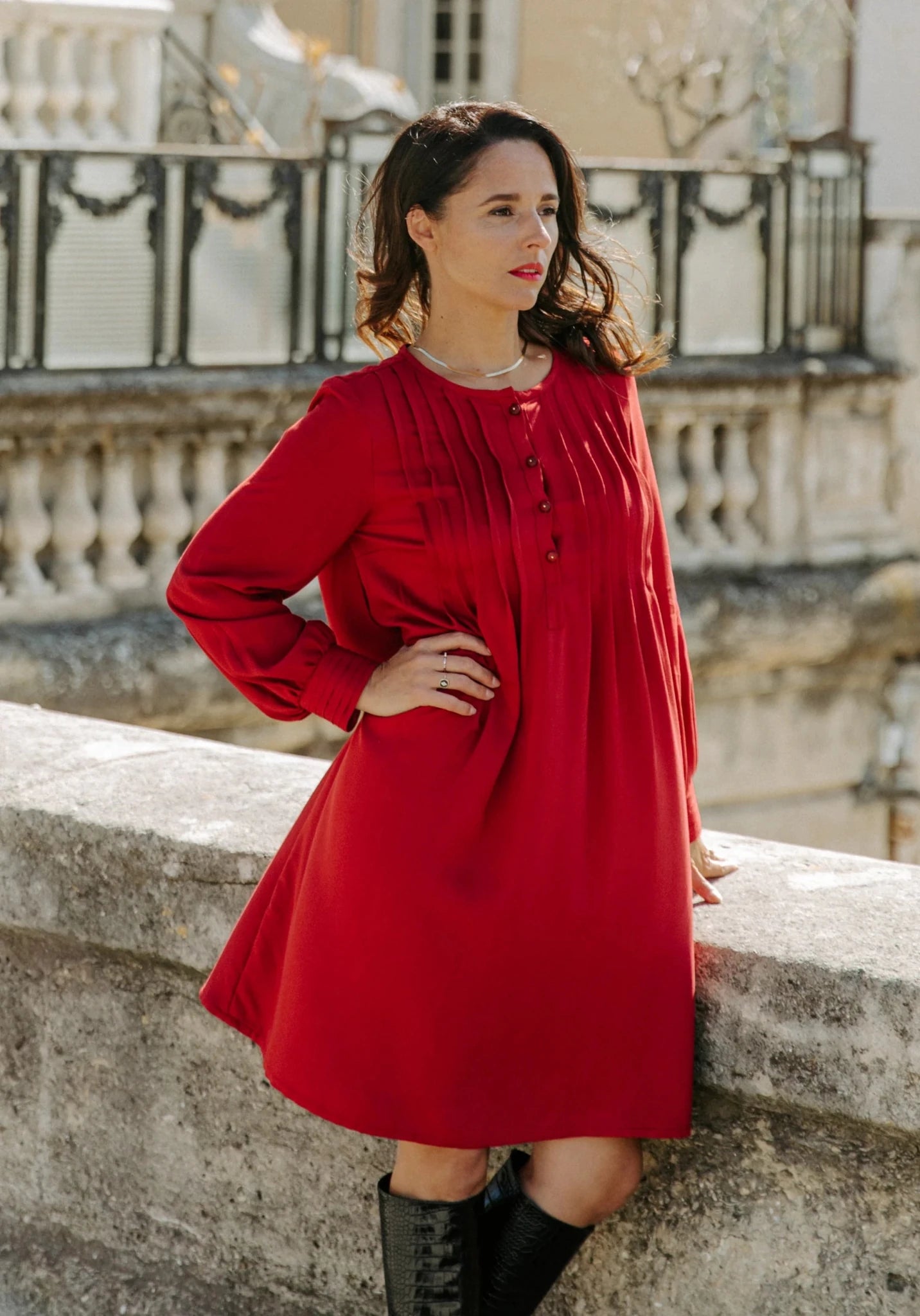 Atlas Shirt Dress Blouse Paper Sewing Pattern - Maison Fauve - Simplifi Fabric